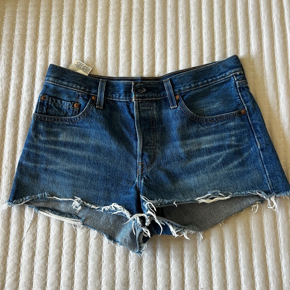 Levi’s 501 Jean Shorts - Size W28 - Dark Denim